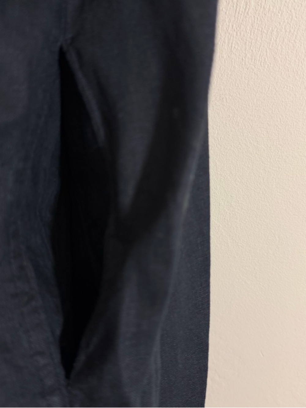 Quince 100% European Linen Swing Dress Womens XL Black Short Sleeve Pockets - Picture 9 of 12